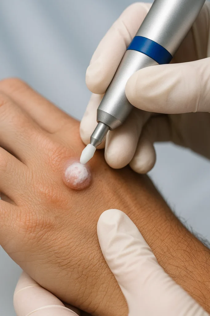 example of wart removal Waltham Forest using cryopen