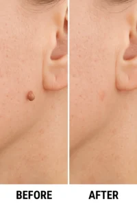 Skin tags removal Waltham Forest before and after